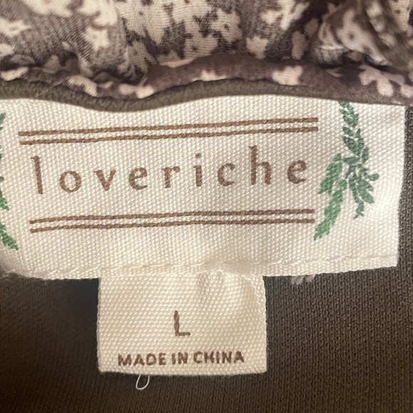 LOVERICHE Long Sleeve Ruffle Dress SZ L - Picture 6 of 6